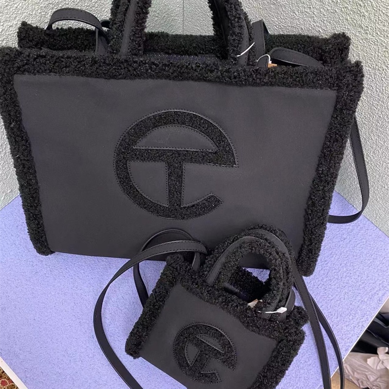 Túi Xách Lông Xù Nhỏ Xinh Phối Màu Tương Phản Thời Trang Mùa Thu B048