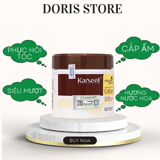 Ủ Tóc Collagen Karseell Maca Power 500ml Phục Hồi Tái Sinh Tóc Siêu Mềm Mượt Hương Nước Hoa
