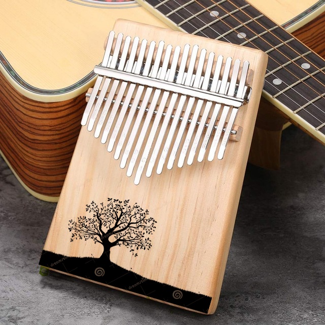 Đàn Kalimba 17 phím kiểu dáng tiện dụng giá rẻ cho bạn mơi tập chơi