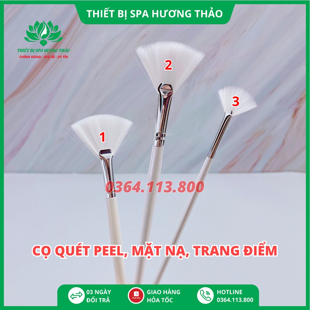 Cọ quét peel, cọ quét mặt nạ, cọ trang điểm, chổi quét mặt nạ mềm cán dài