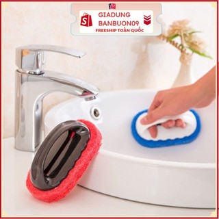 Dụng cụ rửa chùi đa năng có tay cầm, bàn chà bọt biển đa năng siêu sạch t2
