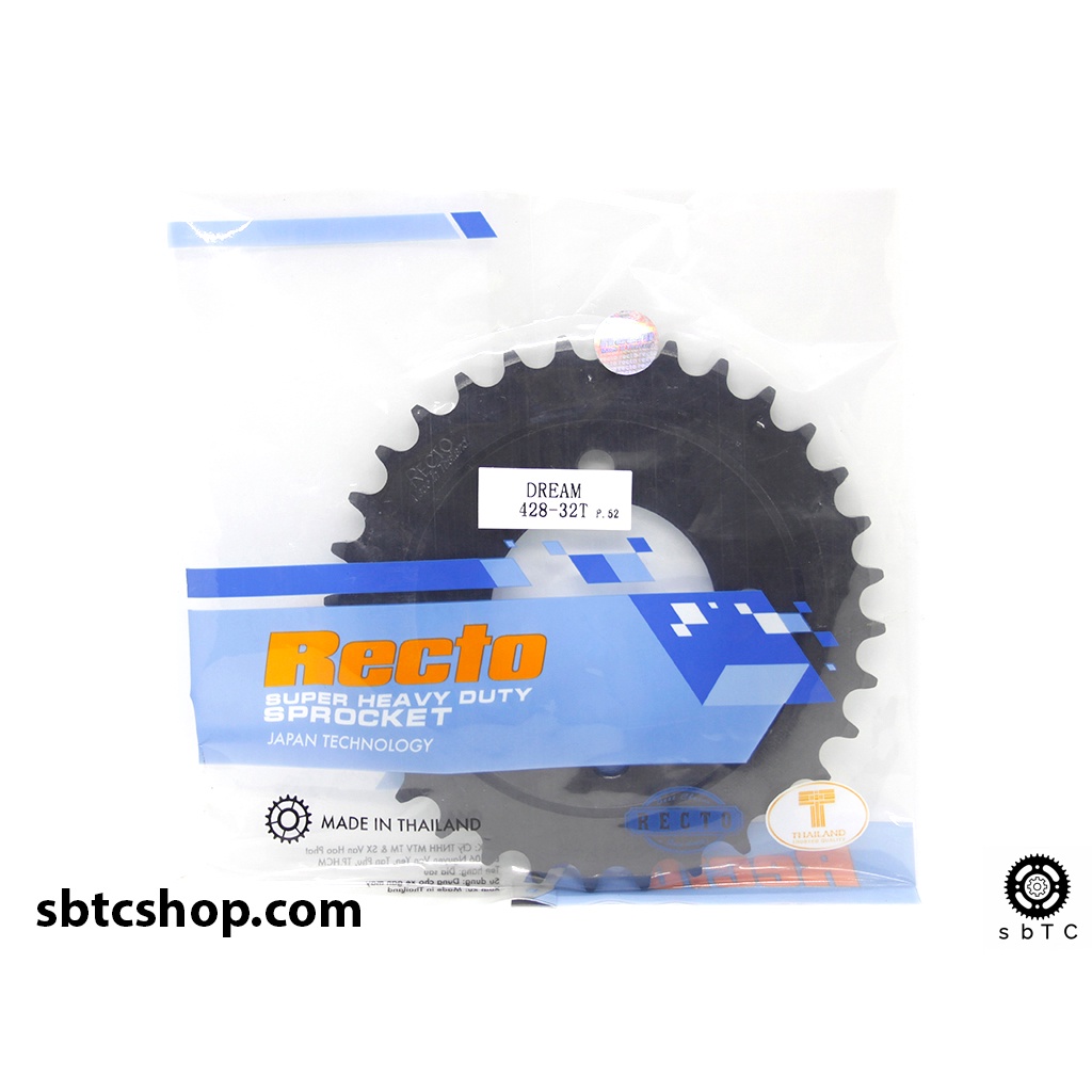 Dĩa RECTO 26 28 30 32 răng cho xe độ Dream Wave đời cũ Cub Future 1 chính hãng