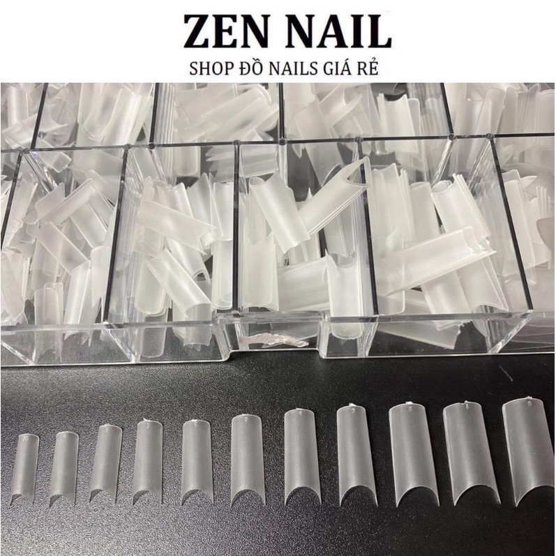 Móng nối tre HSM nhám sẳn đủ size từ 0-9 (500 móng)