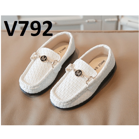 Giày mọi bé trai gái V792 trắng