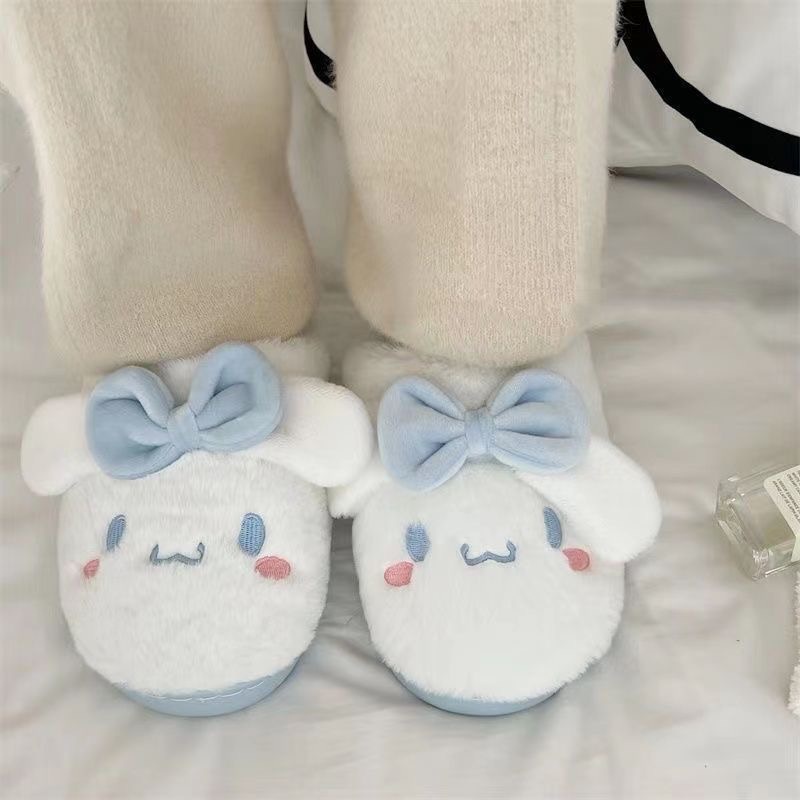 Babyfair. Dép Lông Đi Trong Nhà Trang Trí Hình Dễ Thương, Dép Lông Siêu Ấm