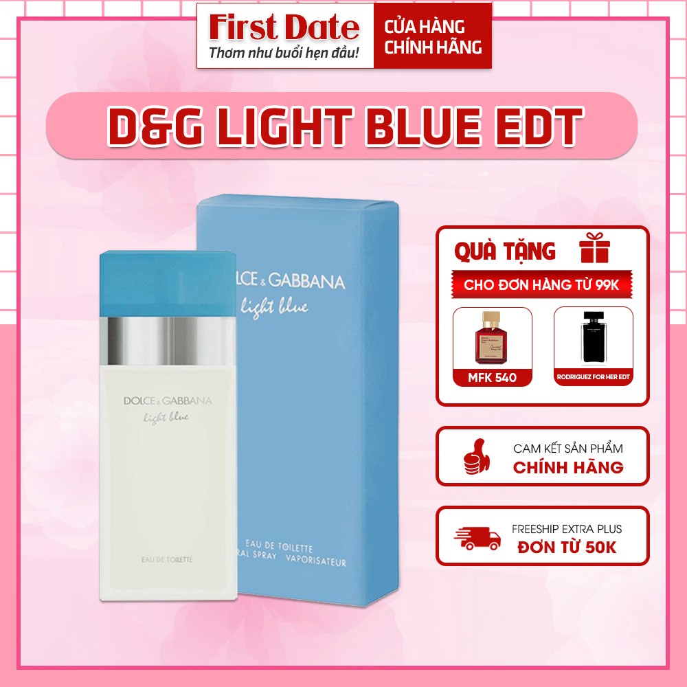 Nước hoa nữ Dolce & Gabbana D&G Light Blue EDT Tươi mát Thanh lịch Gợi cảm - First Date