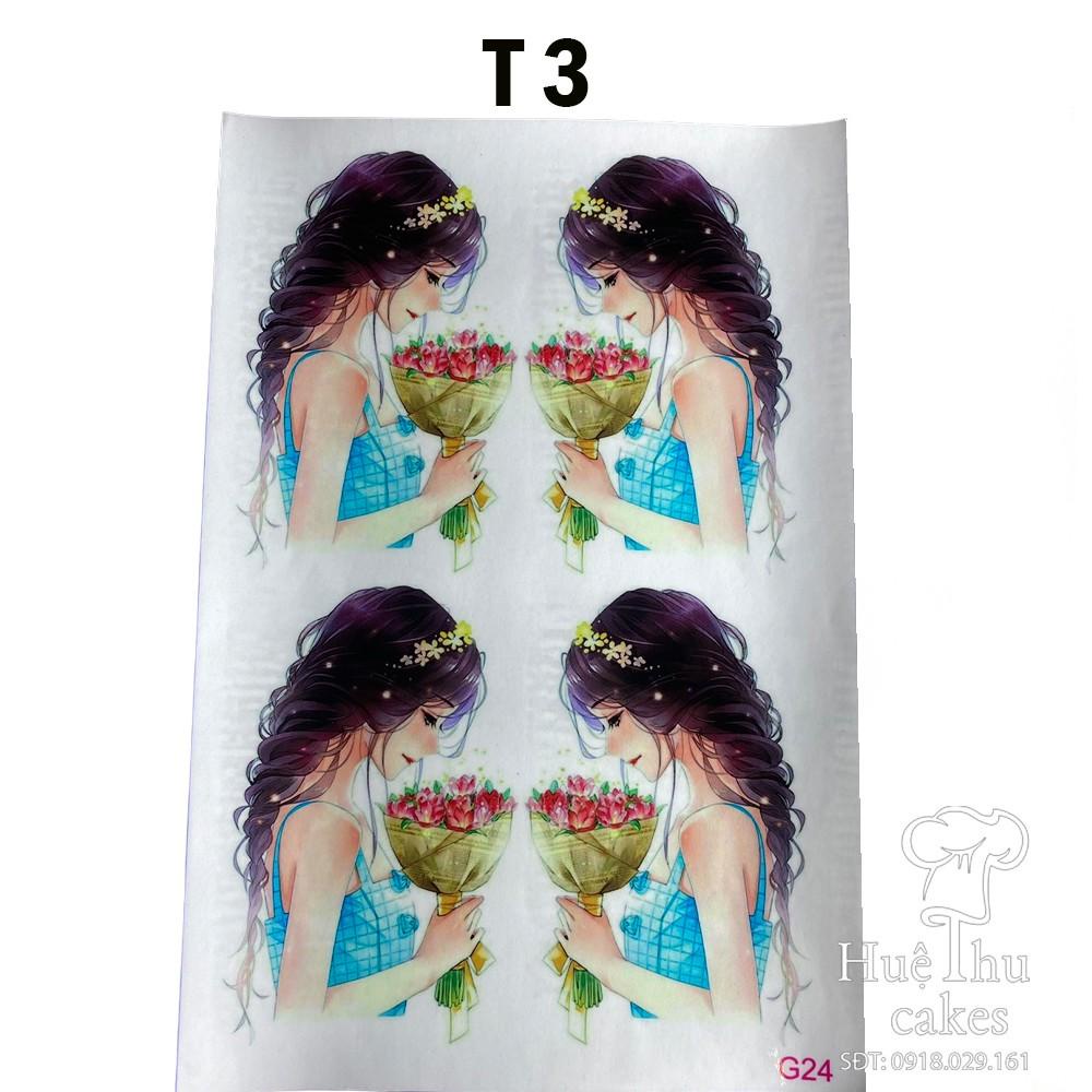 Tấm Decal Trong chủ đề Sinh Nhật, chữ dán tem dán lên bánh trang trí bánh rau câu, xôi hoa tiện lợi