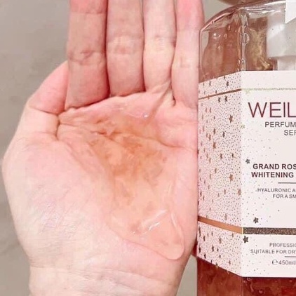 Sữa tắm Weilaiya tinh chất hoa hồng Damask hương nước hoa mini, size 15ml