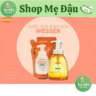 Nước rửa bình sữa Wesser mẫu mới nhất