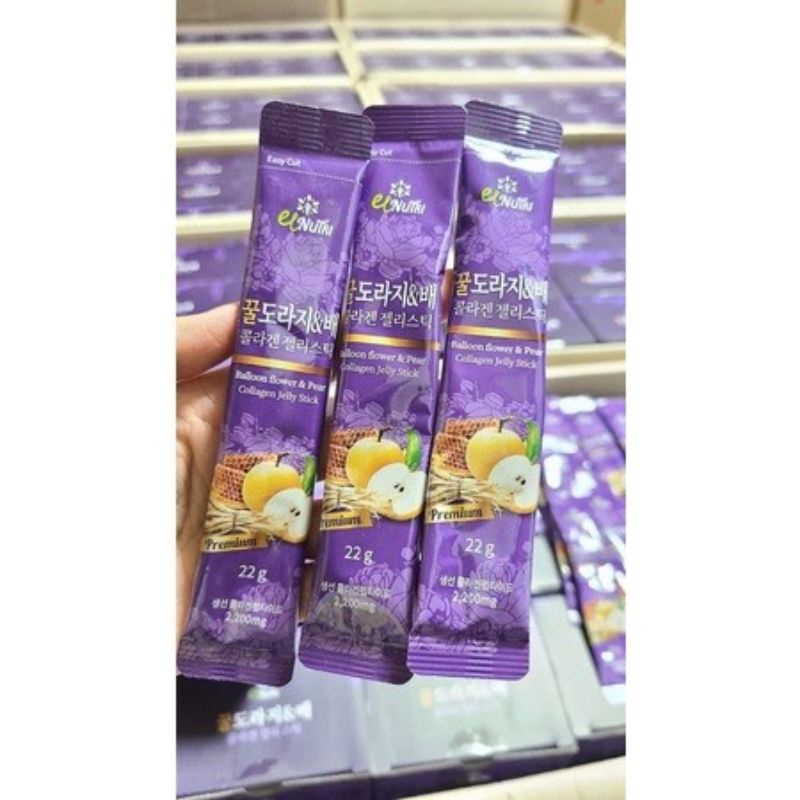 Thạch Lê Hồng Sâm Mật Ong Collagen EL Nutri nhập từ Hàn Quốc