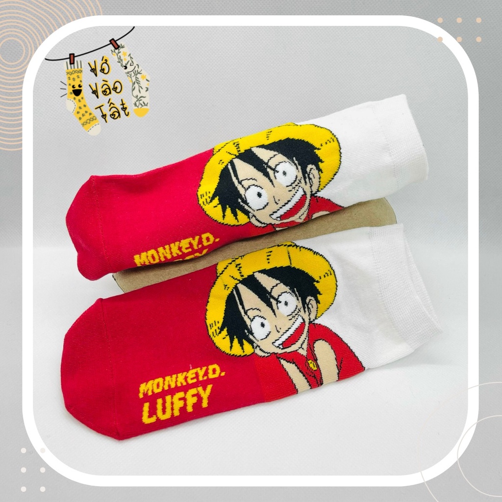 TẤT VỚ CỔ NGẮN HOẠT HÌNH CƯỚP BIỂN ONE PIECE
