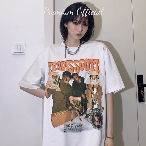 Áo Thun TRAVIS SCOTT Nam Nữ Ulzzang Unisex premium