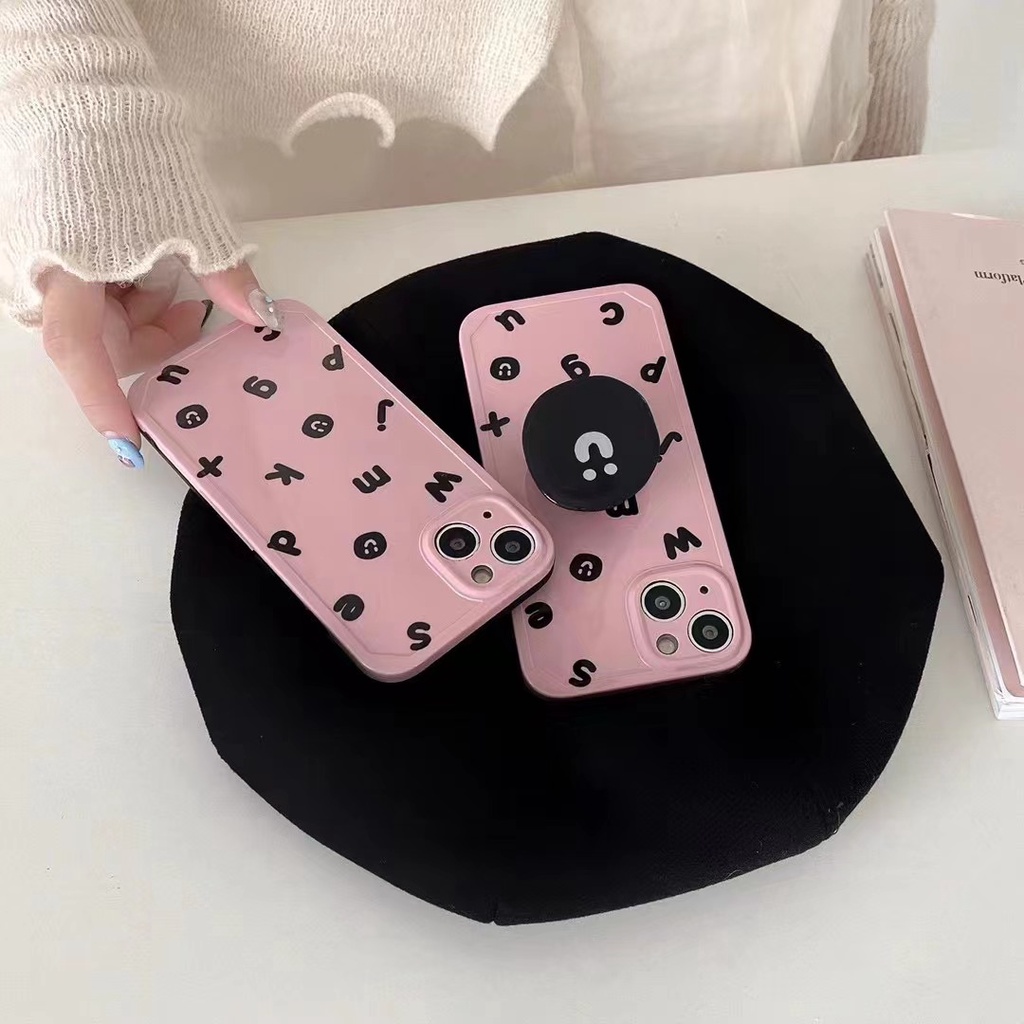 Ốp Lưng MàU HồNg Dễ Thương Cho iPhone 11 12 12pro 12promax 13 13promax 14 14pro 14promax