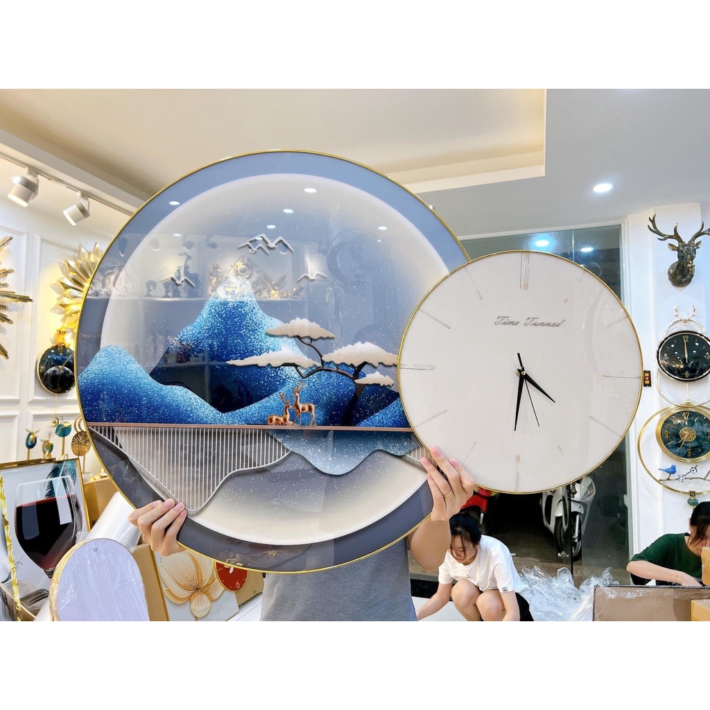 Tranh Công Giáo Tráng Gương Treo Tường Chúa Giêsu và Đức Mẹ/ Gia đình Thánh Gia Bình An Làm Quà Tân Gia Phòng Ngủ Khách