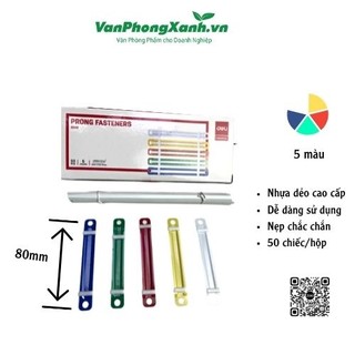 Kẹp acco nhựa Deli 5548(nẹp tài liệu nhựa)
