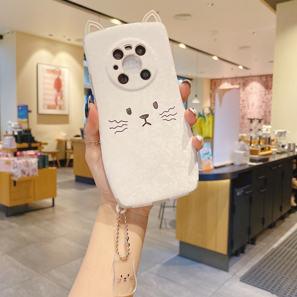 Ốp Điện Thoại Thiết Kế Tai Mèo 3D Dễ Thương Chống Sốc Cho Iphone 14 7 8 Plus 11 12 13 XS Max XR Pro Max X