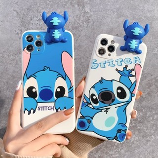 Ốp Lưng Silicon iphone/Android dẻo Stitch ( Kèm Hình Thú ) bạo vệ máy tốt - S245