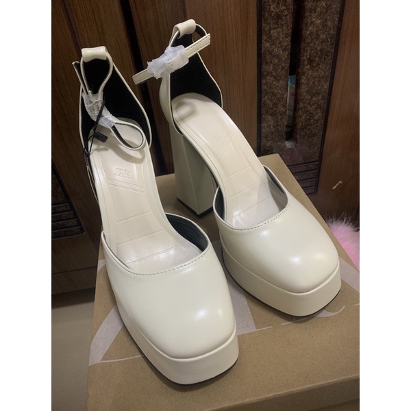 🍒ORDER🍒 ZR Giày cao gót đế đúp mũi tròn 12cm