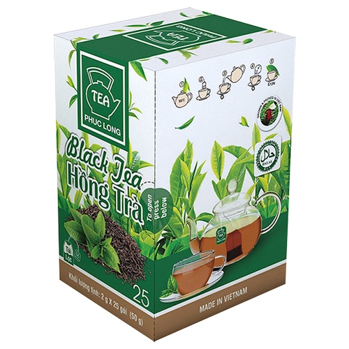 Trà túi lọc Phúc Long hồng trà 50g (25 gói)