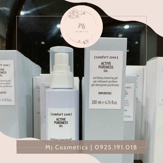 Sữa Rửa Mặt Comfort Zone Active Pureness Gel - Gel làm sạch thanh lọc da 200ml