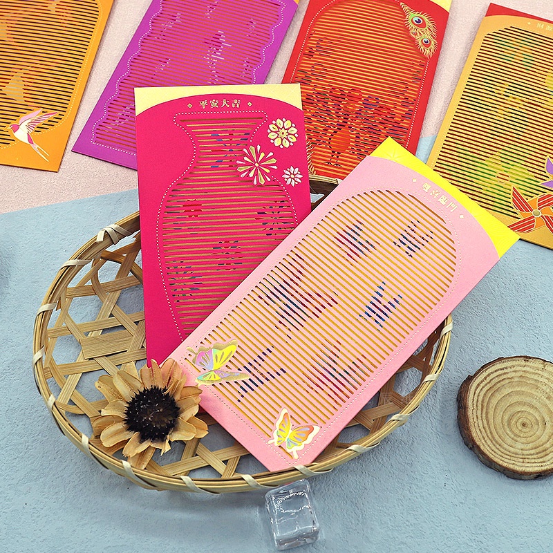 Bao Lì Xì Xuân Quý Mão Họa Tiết Chuyển Động 3D Độc Đáo May Mắn Cho Năm Mới 2023, Bao Lì Xì Hàng Cao Cấp