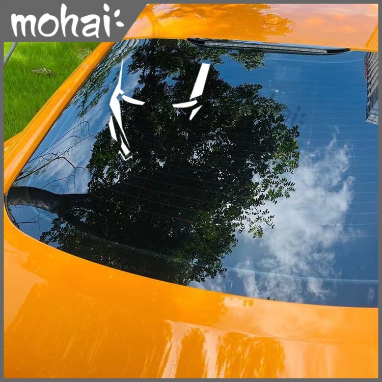 Iron Man Miếng Dán Trang Trí Kính Chắn Gió Xe Hơi Hình Phản Quang Thời Trang