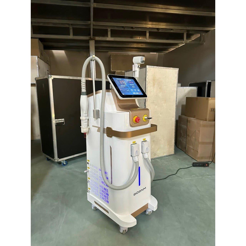 Máy triệt lông vĩnh viễn DIODE Laser Korea 808 2in1 dòng 10 thanh