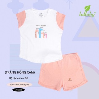 Bộ Cộc tay cotton Lullaby cho Bé Gái