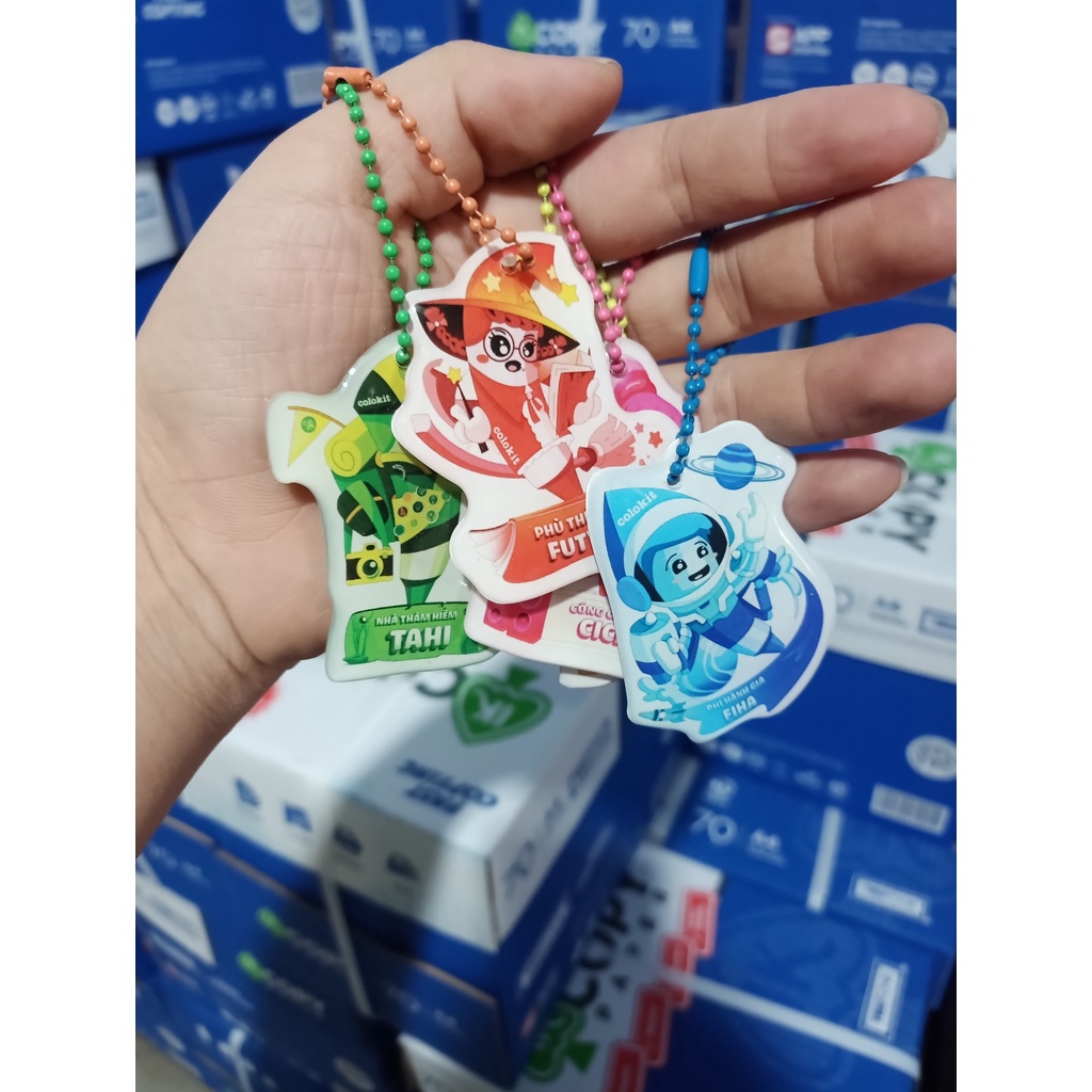 Móc khóa màu sắc hình ngộ nghĩnh