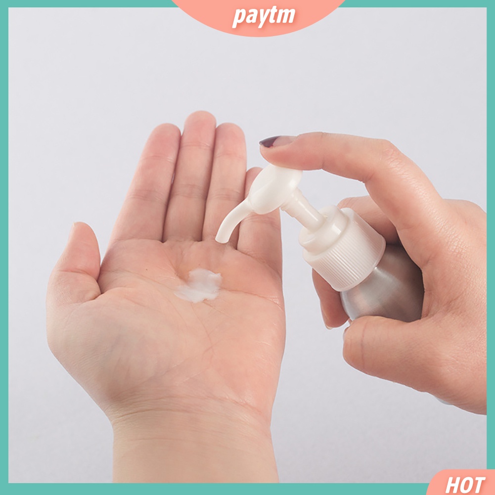 (PTM) Set bình đựng vòi nhấn bằng nhôm cho kem dưỡng ẩm dầu gội sữa tắm 40-250ml