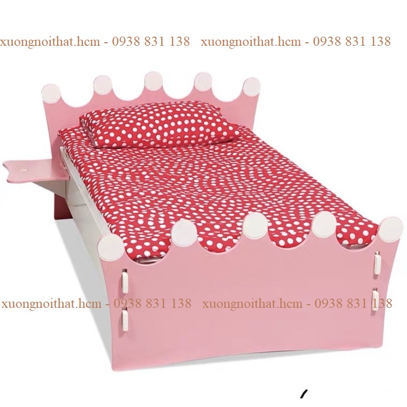 *ảnh thật* giường vương miện gỗ cho bé  1mx1m9, 1m2x2m #xuongnoithat.hcm