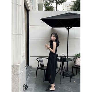 Đầm Linen Midi Cột Eo
