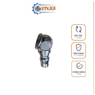 Đầu bơm lốp, đầu bơm hơi xe máy, xe đạp loại đồng và trắng, đầu bơm xe khí nén kết nối nhanh với dây hơi