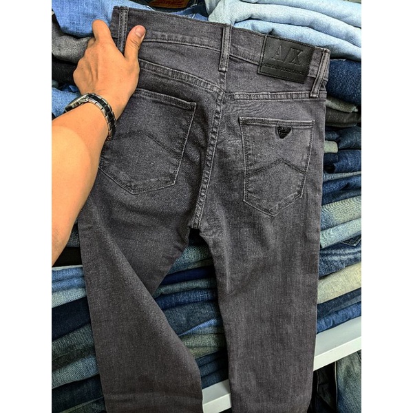 quần jean nam AJ màu xám lông chuột form đứng