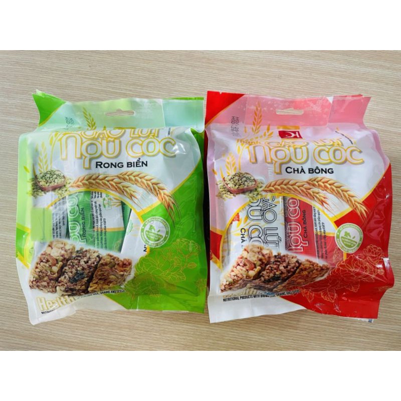Bánh Ngũ Cốc Gạo Lức Chà Bông/ Rong Biển bịch 10 thanh