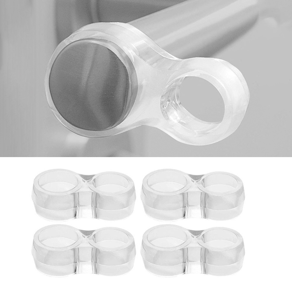 Miếng Chặn Cửa Bằng Cao Su PVC Trong Suốt Chống Va Chạm Bảo Vệ An Toàn