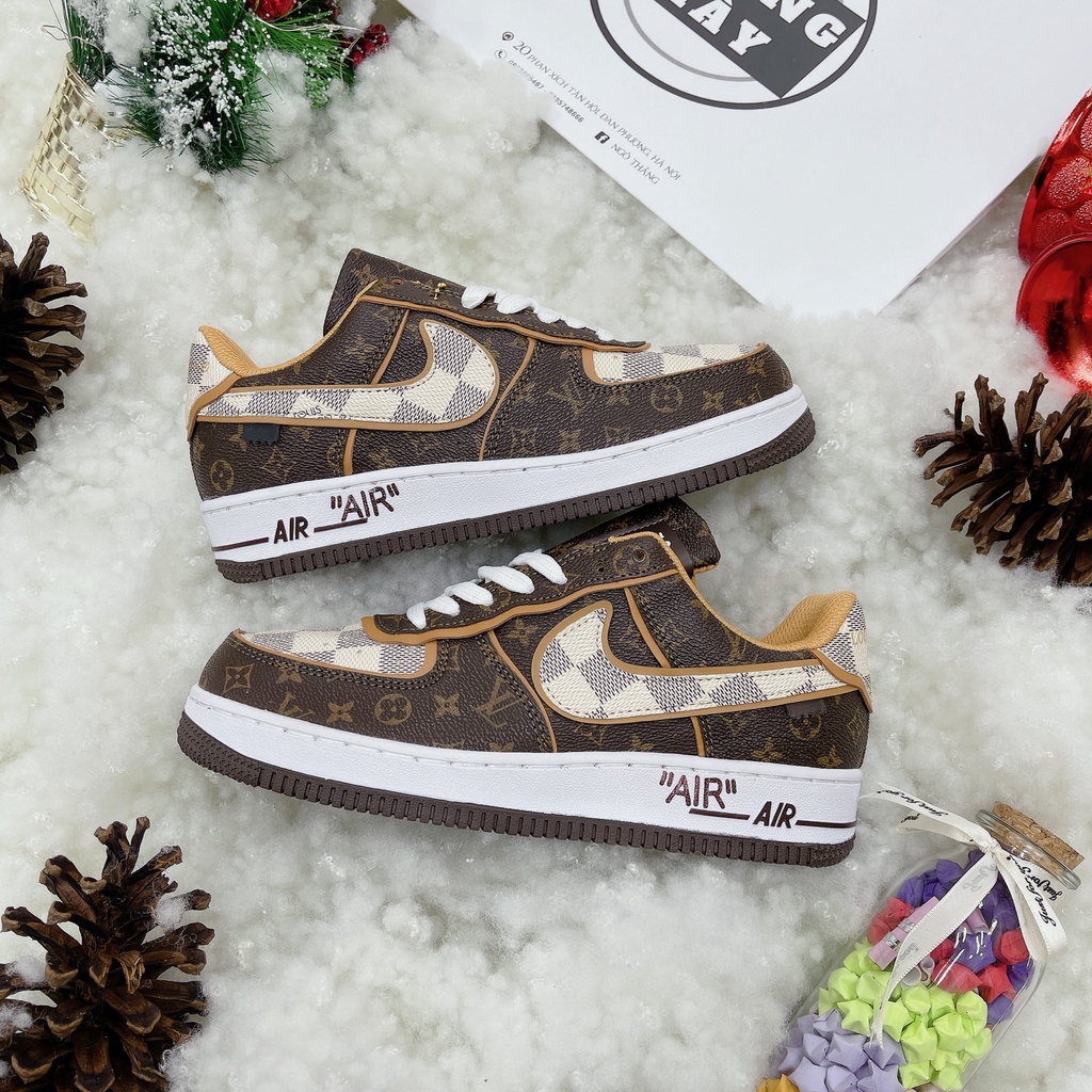 Giày Thể Thao Nam Nữ Kiên Forc XLV Màu Nâu Kem