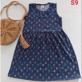 Đầm thun cotton xuất dư giá rẻ cho bé, có size lớn