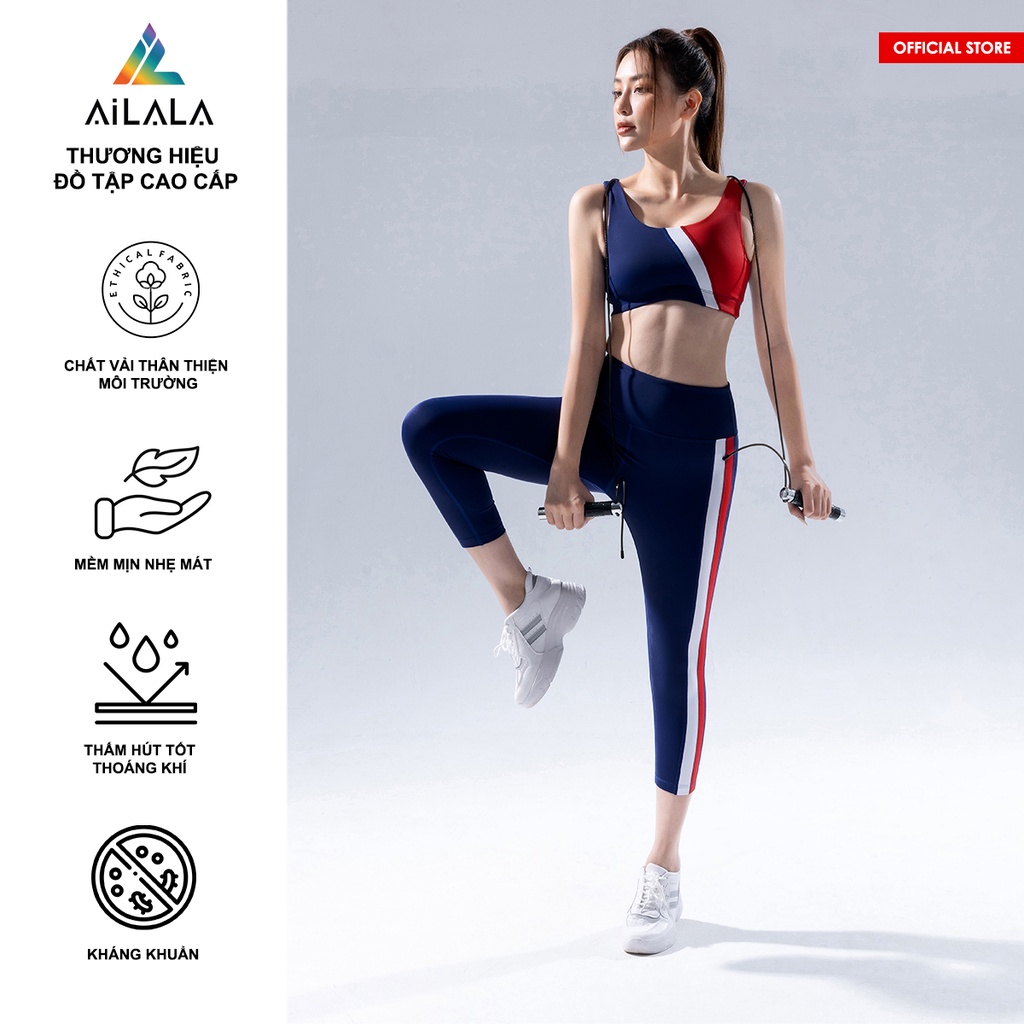 Bộ quần áo thể thao nữ AiLALA LUX48B, phù hợp Yoga Gym Pilates, chất vải Hi-tech