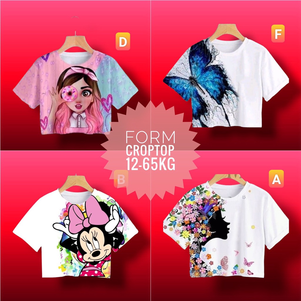 Áo Crop top Mẹ và Bé Gái , Cánh Tiên Size từ 14kg-70kg - Trang 25 Kids AA029
