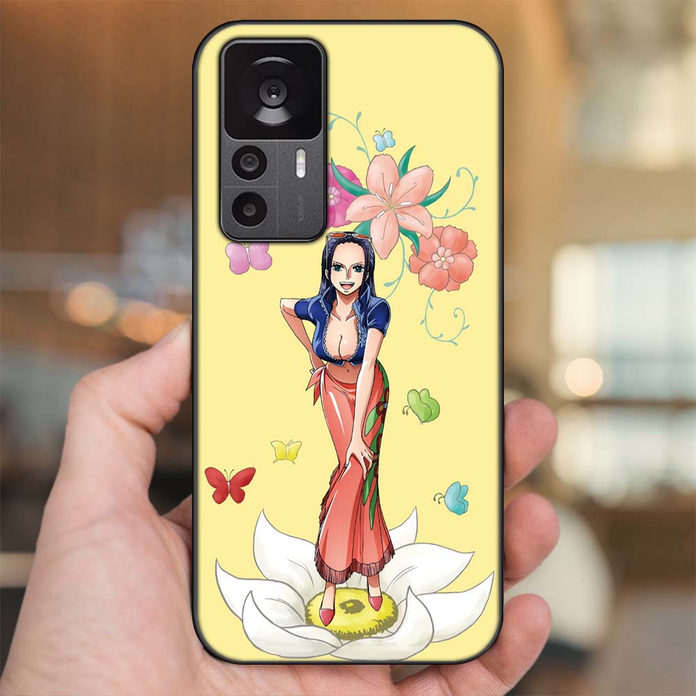 Ốp lưng Xiaomi 12T Pro viền đen in hình Nico Robin One Piece Đảo Hải Tặc