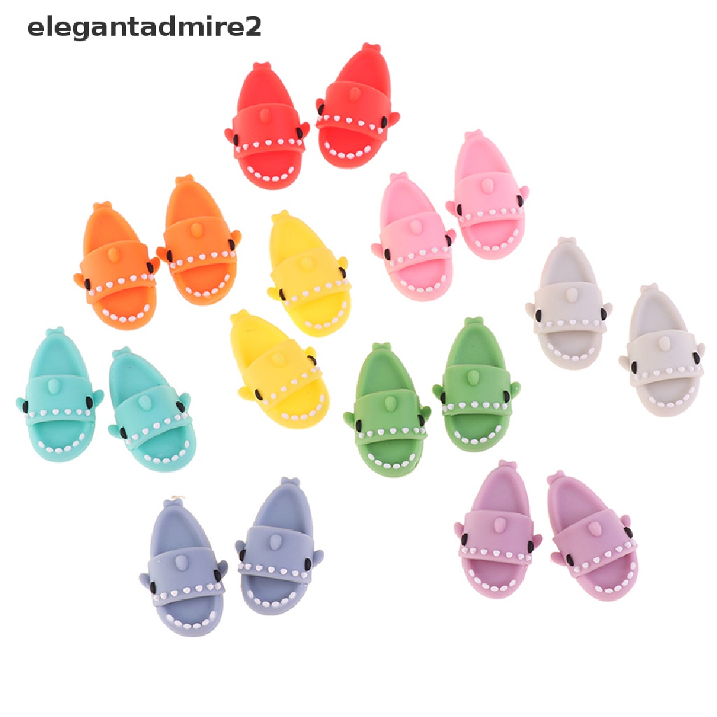 1 Đôi Giày Hình Cá Mập Dễ Thương Cho Búp Bê Ob11 1 / 12 1: 12