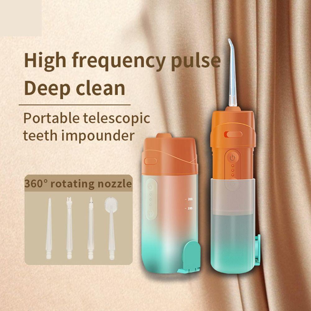 Thiết Bị Chăm Sóc Răng Miệng Cá Sấu 3 Chế Độ Kèm 4 Đầu Thay Thế Và Sạc USB Tiện Dụng