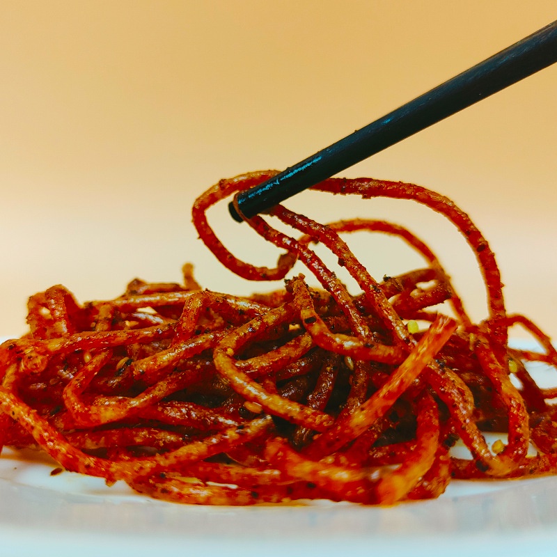 Que Sợi Cay Tiêu Đen Ghost Pepper Ăn Liền Siêu Ngon - Gói 42gr