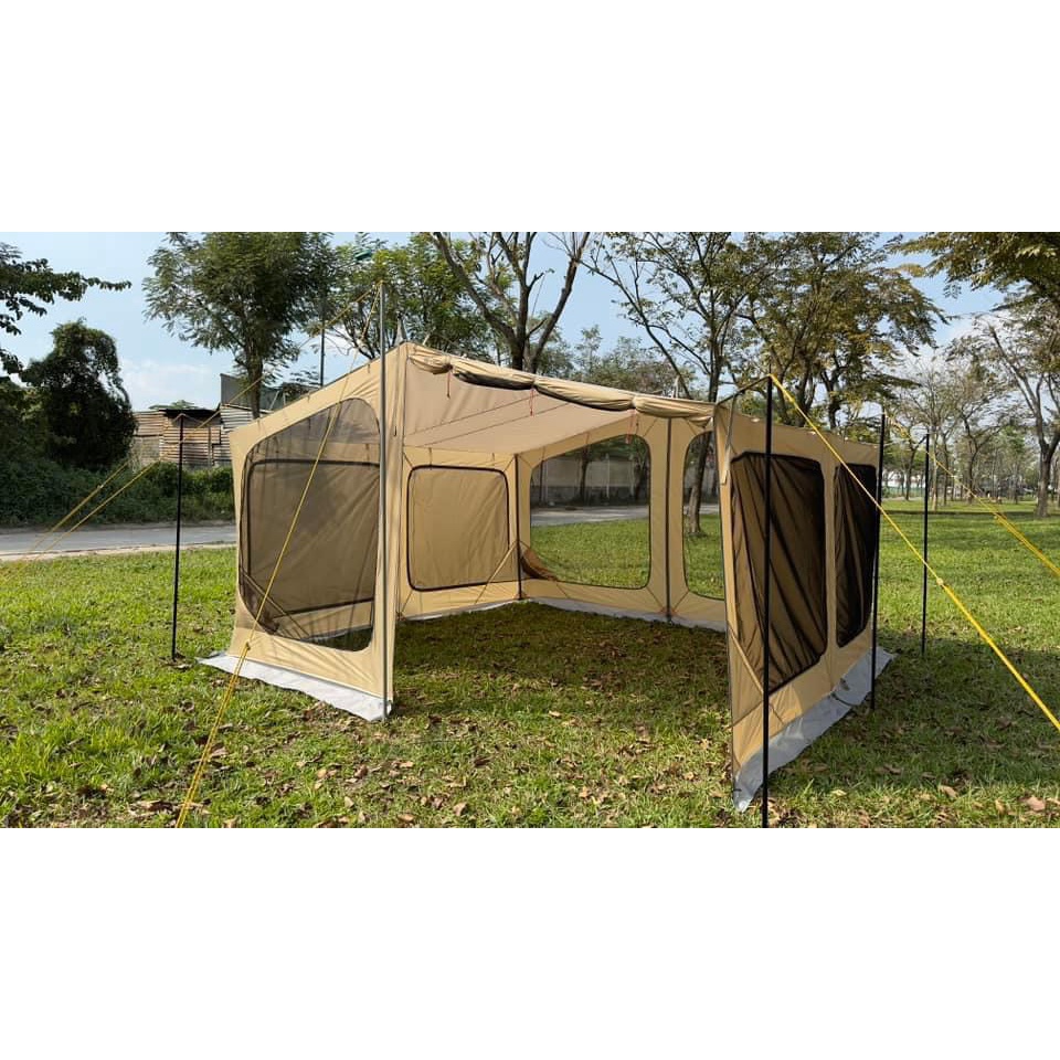 Màn hình trung tâm, Lều trung tâm, mái che