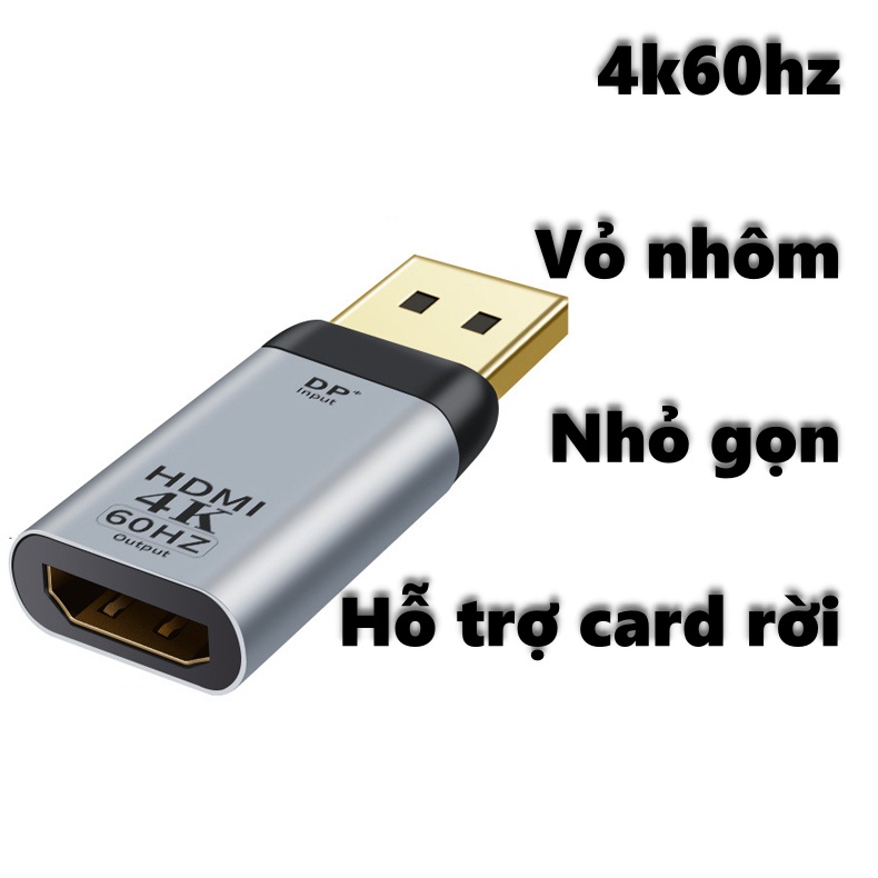 Cáp chuyển Displayport sang HDMI, DP to HDMI (đầu cái) độ phân giải FullHD/ 4K - Hồ Phạm | BigBuy360 - bigbuy360.vn