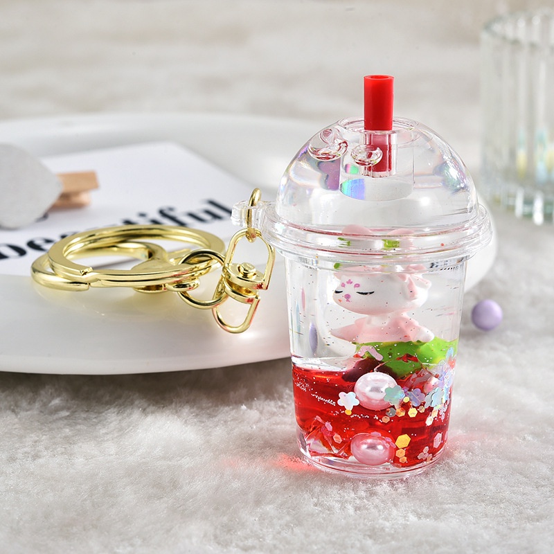 Móc Khóa Hình Thỏ Kim Tuyến Lấp Lánh