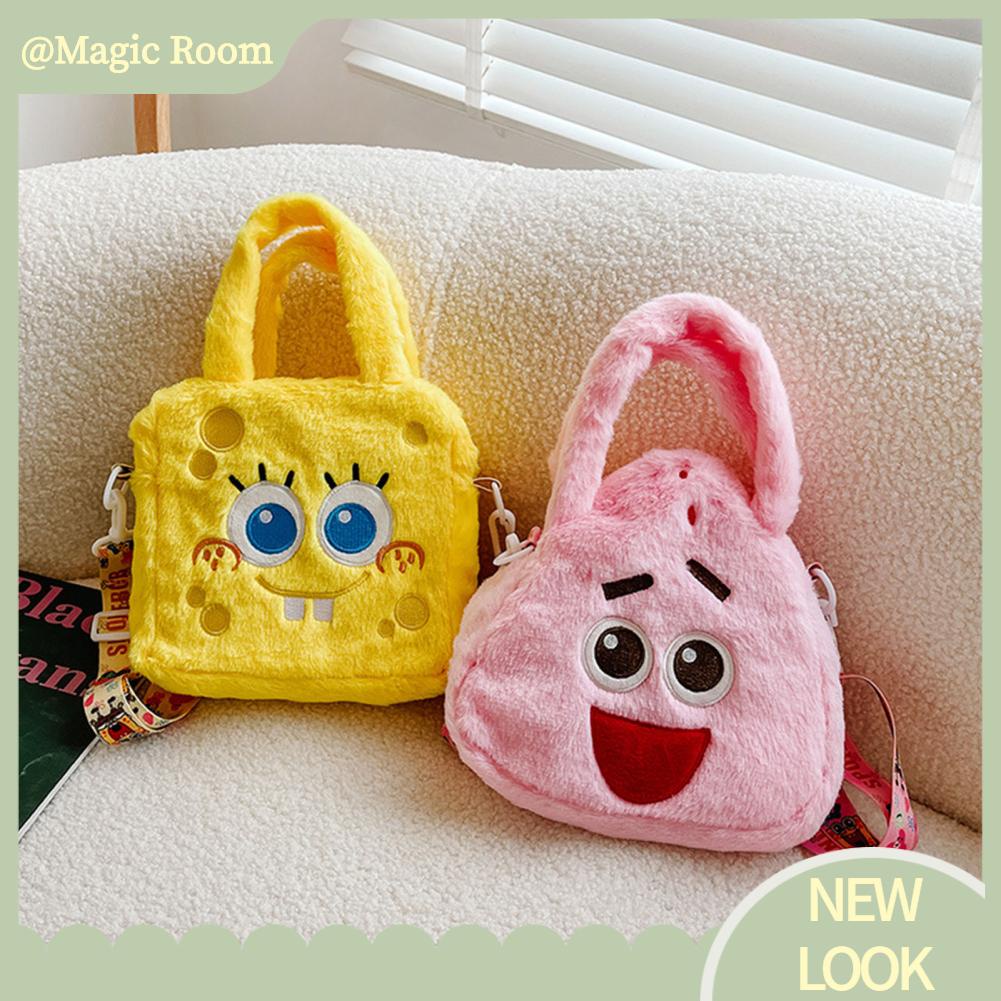 Babyfair Túi đeo vai sang trọng Hình dạng dễ thương Thiết kế nhân vật hoạt hình phổ biến Khóa kéo di động