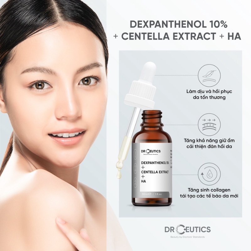 Serum DrCeutics B5 Dexpanthenol 10% + Centella Extract + HA 10 - 30 - 100