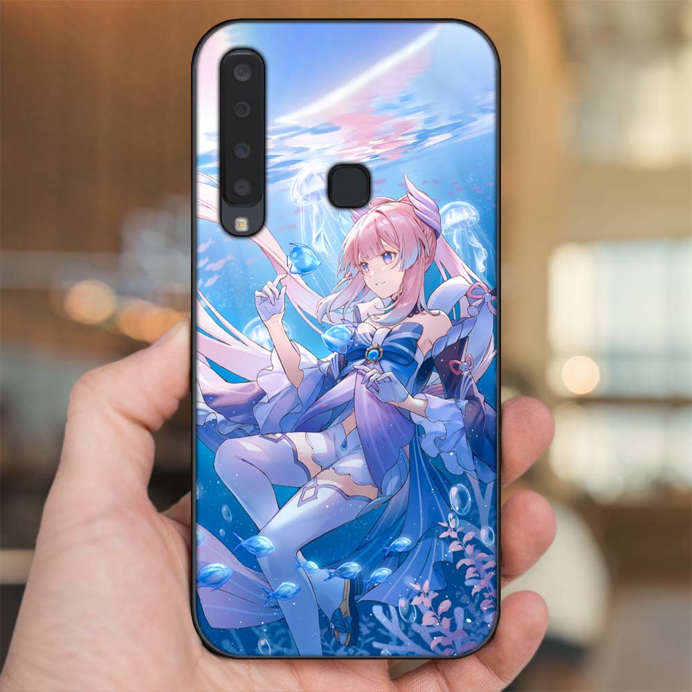 Ốp lưng Samsung A9 2018 viền đen in hình Sangonomiya Kokomi Genshin Impact